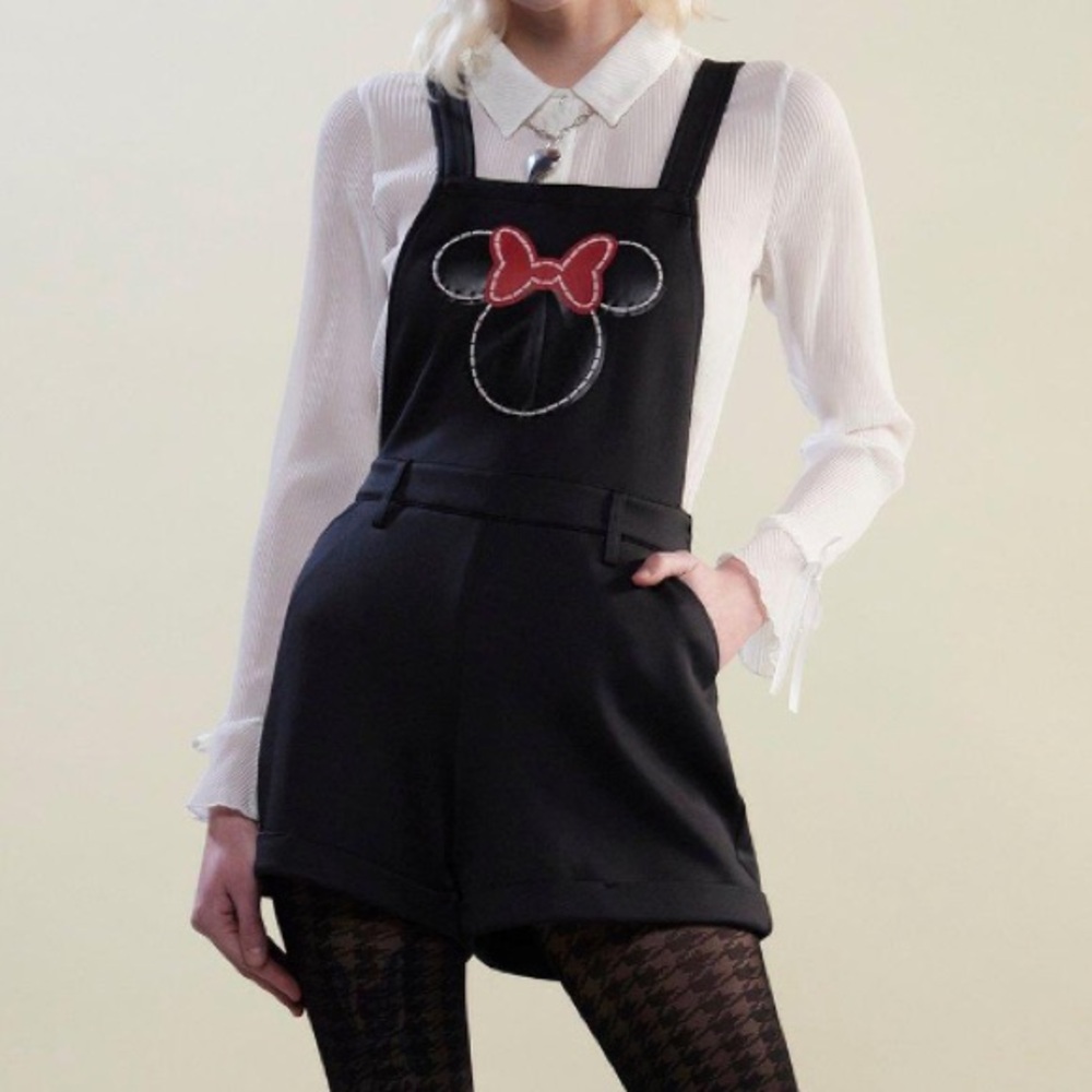 Disney Minnie Mouse Red‎ Bow Scuba Shortalls Hot Topic Cosplay Disneybound